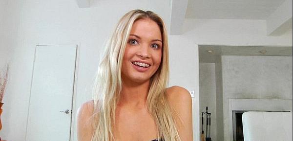  SelfDesire German blonde supermodel Franziska Facella fingering
